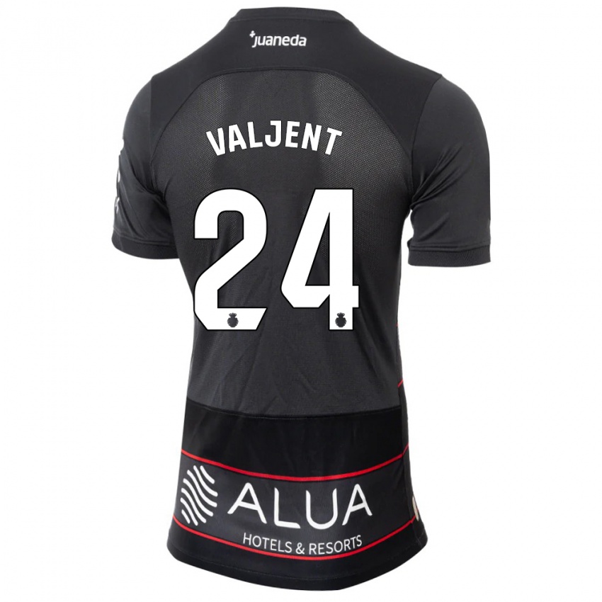 Hombre Camiseta Martin Valjent #24 Negro 2ª Equipación 2023/24 La Camisa
