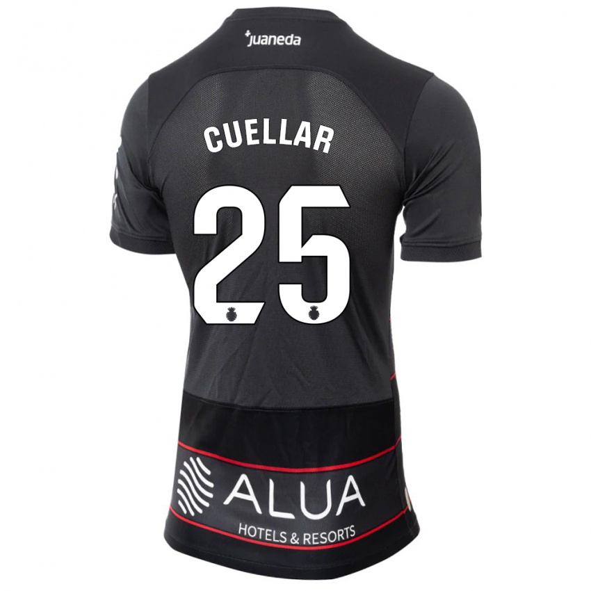 Hombre Camiseta Iván Cuéllar #25 Negro 2ª Equipación 2023/24 La Camisa