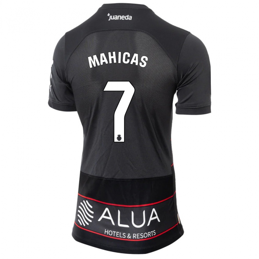 Hombre Camiseta Julián Mahicas #7 Negro 2ª Equipación 2023/24 La Camisa