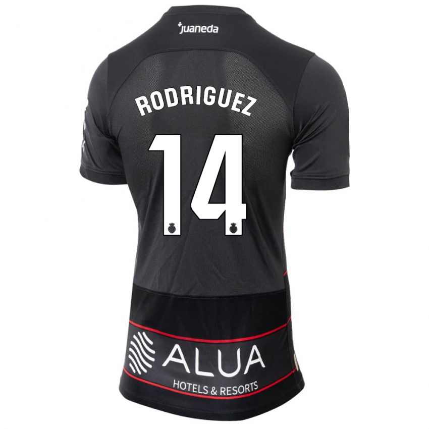 Hombre Camiseta Diego Rodríguez #14 Negro 2ª Equipación 2023/24 La Camisa