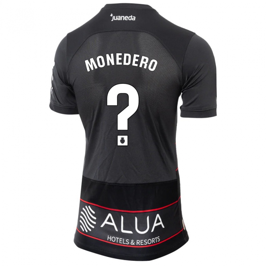 Hombre Camiseta Marc Monedero #0 Negro 2ª Equipación 2023/24 La Camisa