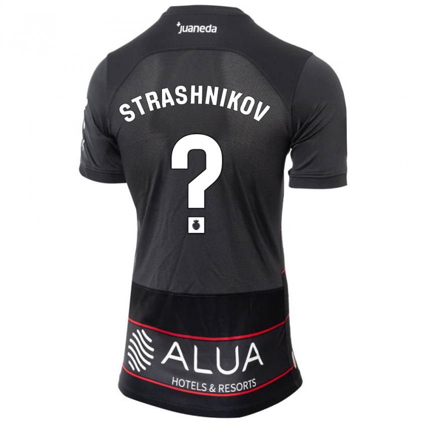 Hombre Camiseta Nikolay Strashnikov #0 Negro 2ª Equipación 2023/24 La Camisa