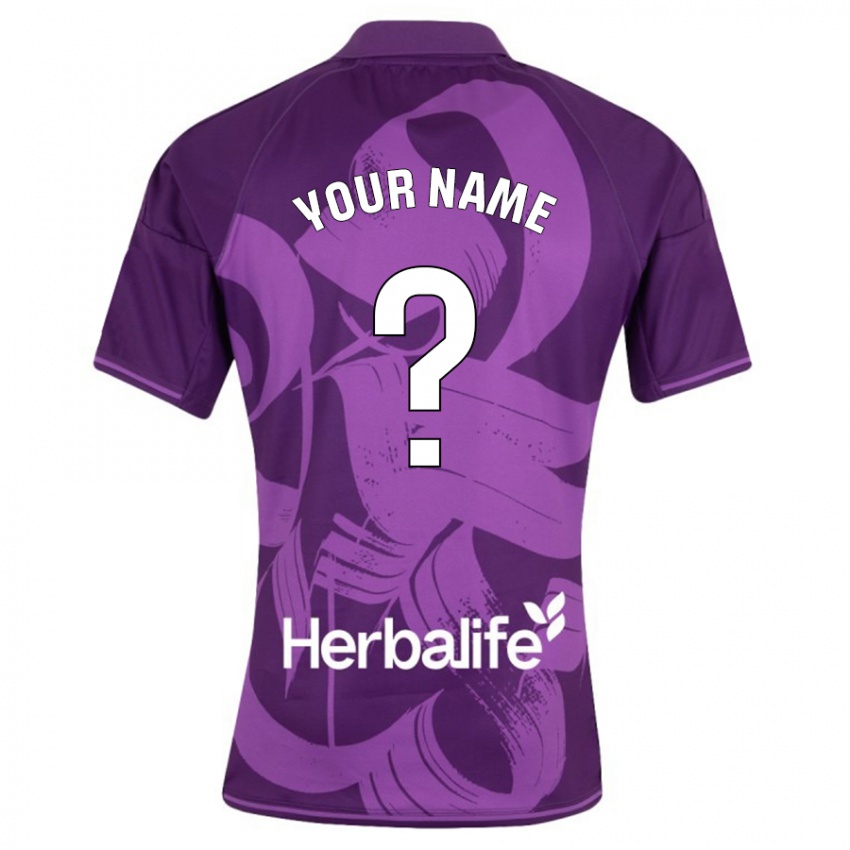 Hombre Camiseta Su Nombre #0 Violeta 2ª Equipación 2023/24 La Camisa