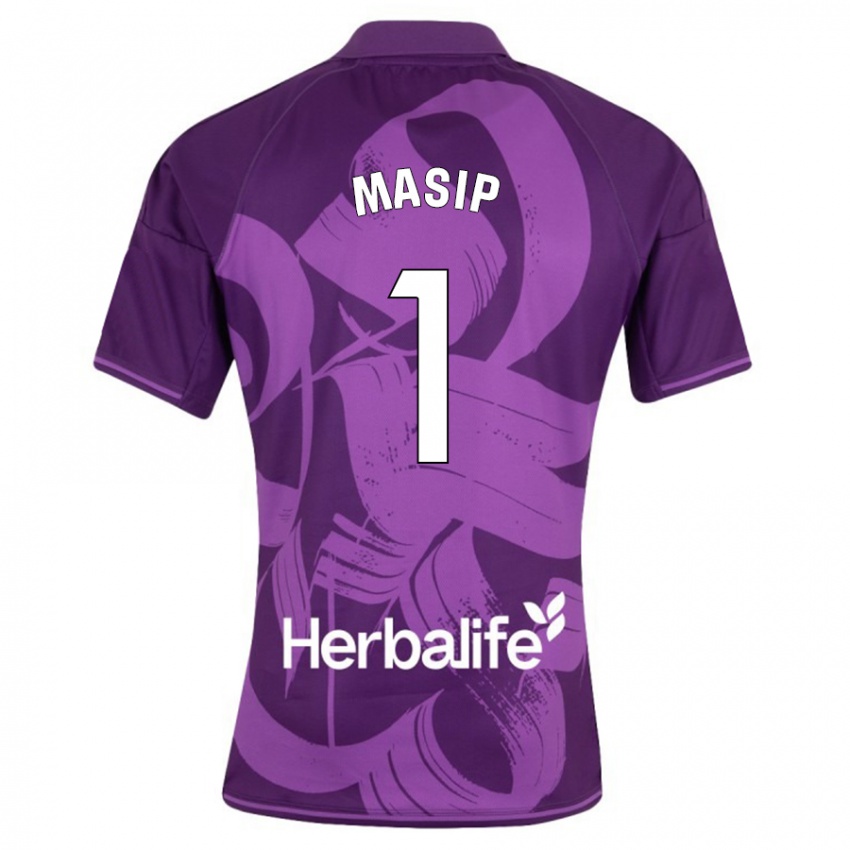 Hombre Camiseta Jordi Masip #1 Violeta 2ª Equipación 2023/24 La Camisa
