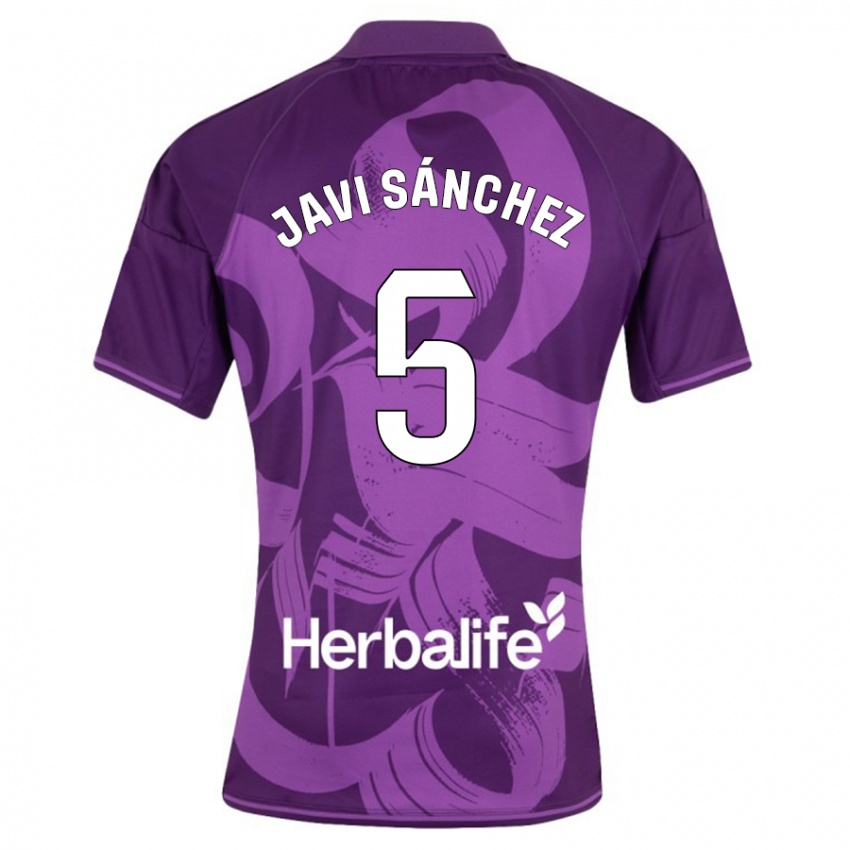 Hombre Camiseta Javi Sánchez #5 Violeta 2ª Equipación 2023/24 La Camisa