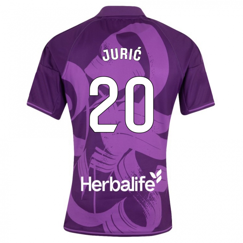 Hombre Camiseta Stanko Juric #20 Violeta 2ª Equipación 2023/24 La Camisa