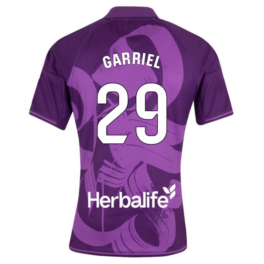 Hombre Camiseta Iván Garriel #29 Violeta 2ª Equipación 2023/24 La Camisa