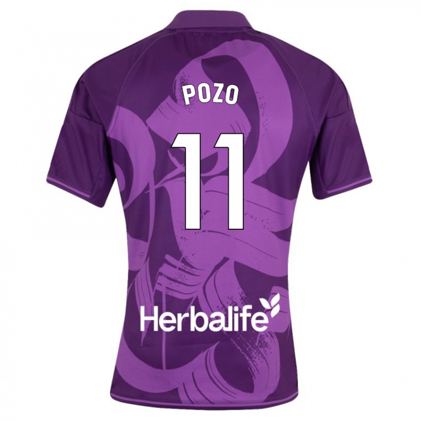 Hombre Camiseta Manuel Pozo #11 Violeta 2ª Equipación 2023/24 La Camisa