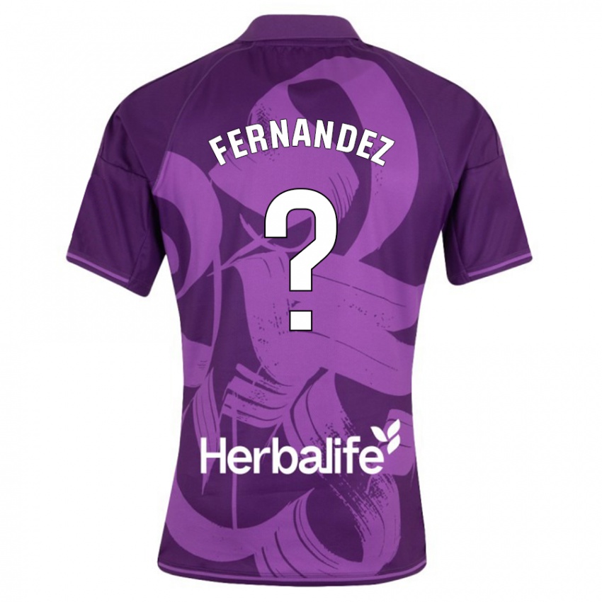 Hombre Camiseta Samu Fernández #0 Violeta 2ª Equipación 2023/24 La Camisa