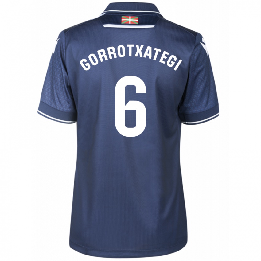 Hombre Camiseta Jon Gorrotxategi #6 Armada 2ª Equipación 2023/24 La Camisa