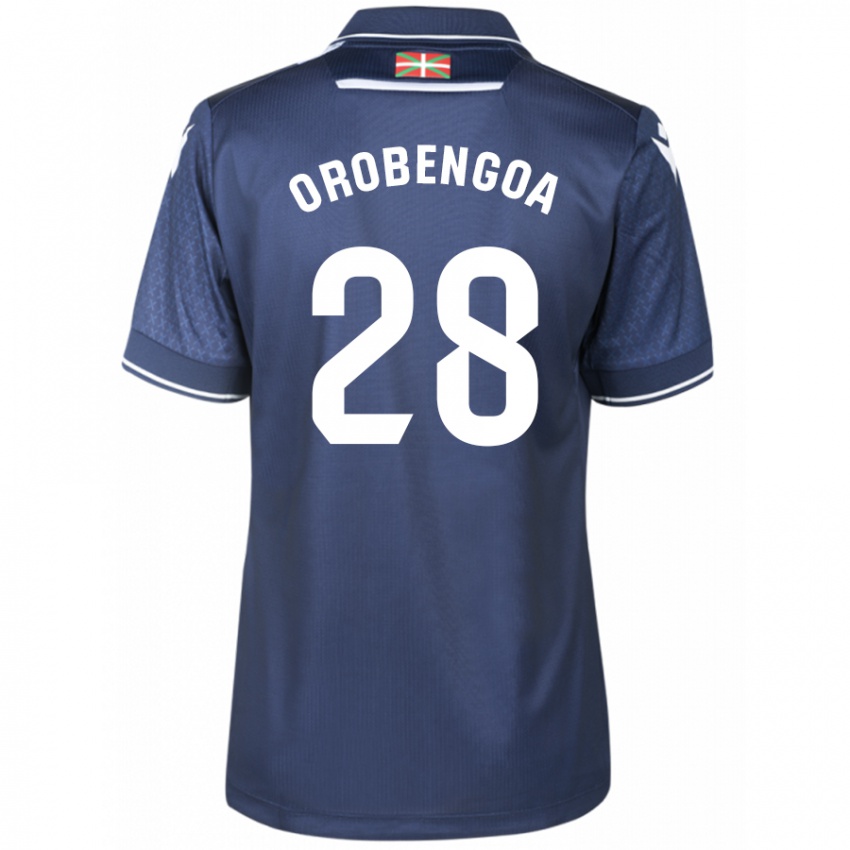 Hombre Camiseta Ekain Orobengoa #28 Armada 2ª Equipación 2023/24 La Camisa