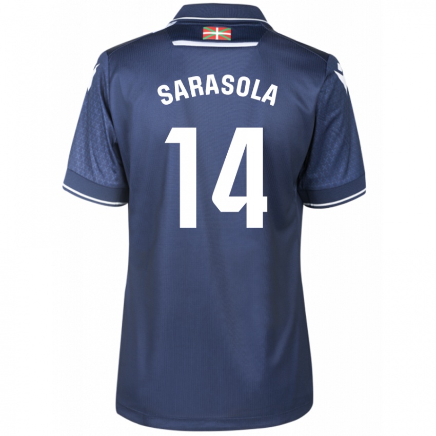 Hombre Camiseta Izarne Sarasola Beain #14 Armada 2ª Equipación 2023/24 La Camisa