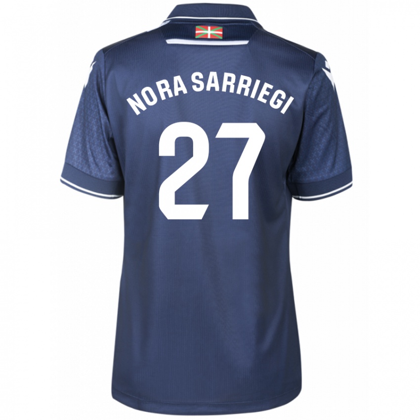 Hombre Camiseta Nora Sarriegi Galdos #27 Armada 2ª Equipación 2023/24 La Camisa