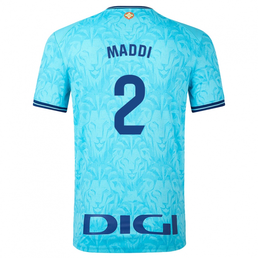 Hombre Camiseta Maddi Torre Larrañaga #2 Cielo Azul 2ª Equipación 2023/24 La Camisa