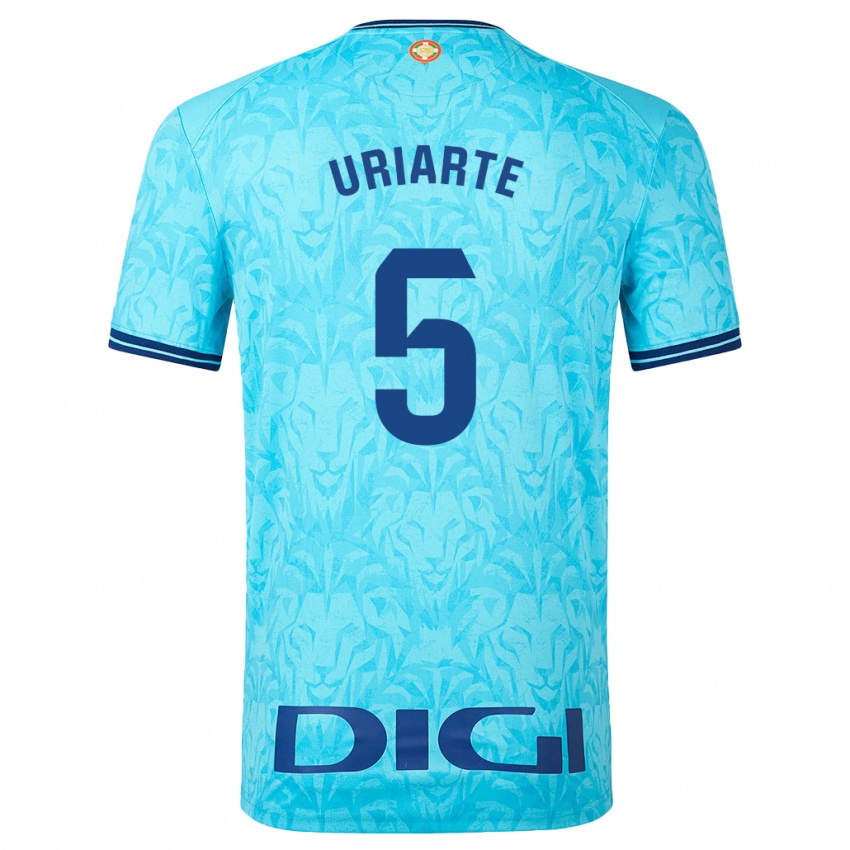 Hombre Camiseta Naroa Uriarte Urazurrutia #5 Cielo Azul 2ª Equipación 2023/24 La Camisa