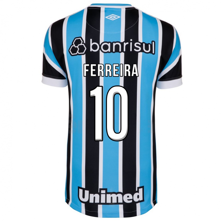 Mujer Camiseta Ferreira #10 Azul 1ª Equipación 2023/24 La Camisa