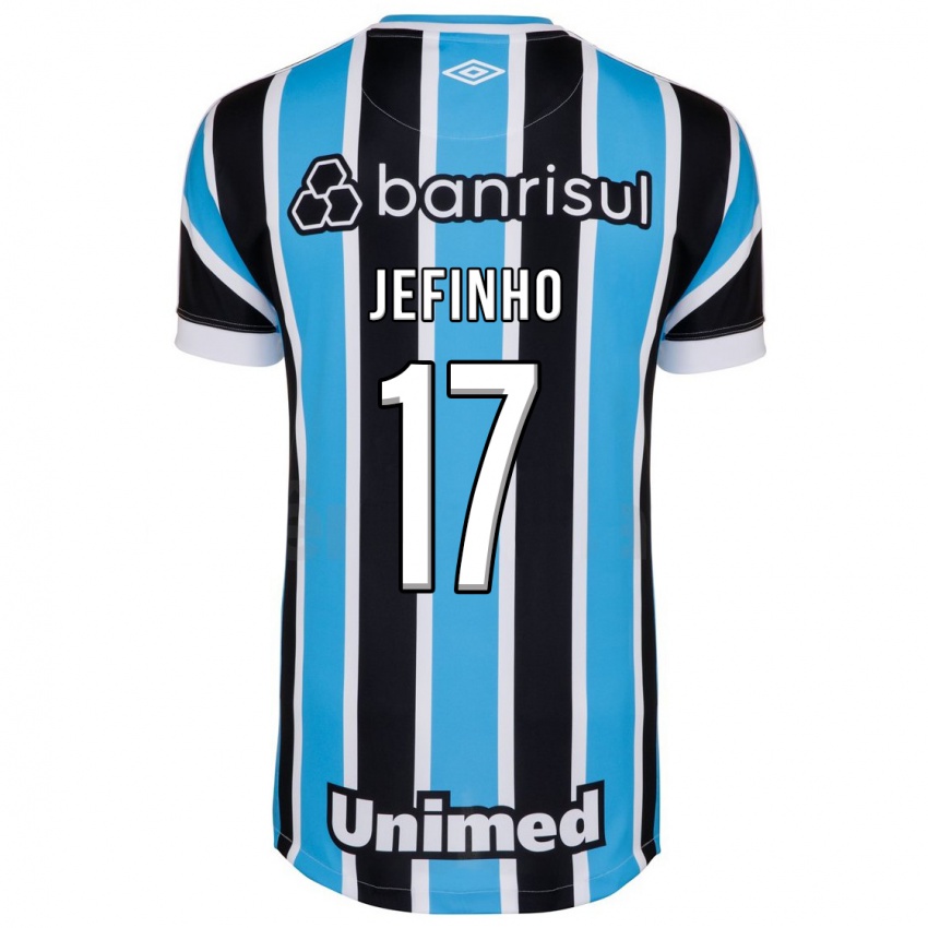 Mujer Camiseta Jefinho #17 Azul 1ª Equipación 2023/24 La Camisa