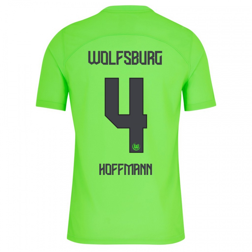 Mujer Camiseta Nils Hoffmann #4 Verde 1ª Equipación 2023/24 La Camisa