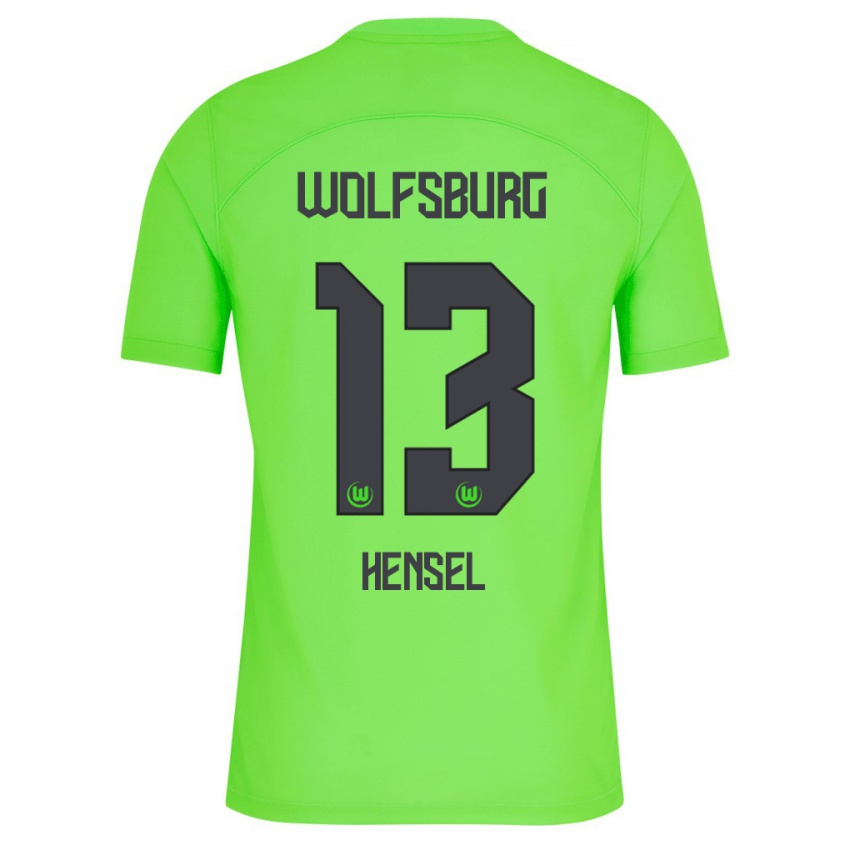 Mujer Camiseta Pharell Hensel #13 Verde 1ª Equipación 2023/24 La Camisa