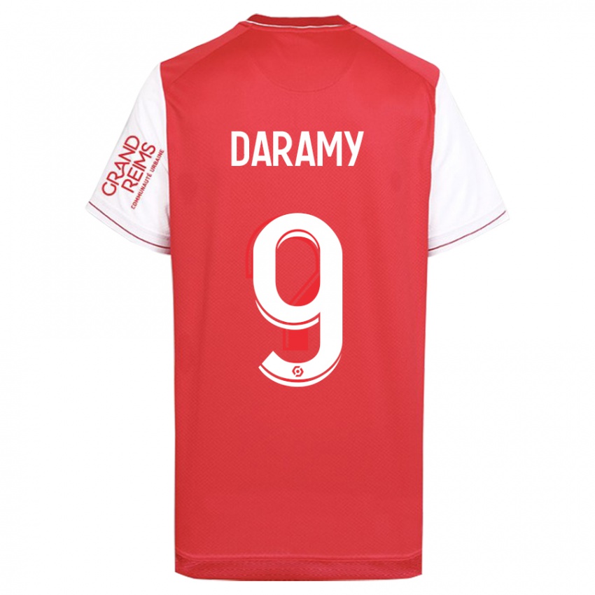 Mujer Camiseta Mohamed Daramy #9 Rojo 1ª Equipación 2023/24 La Camisa