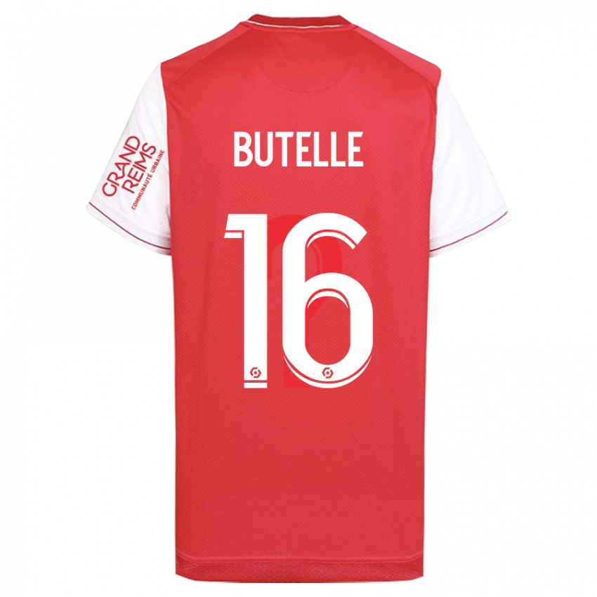 Mujer Camiseta Ludovic Butelle #16 Rojo 1ª Equipación 2023/24 La Camisa