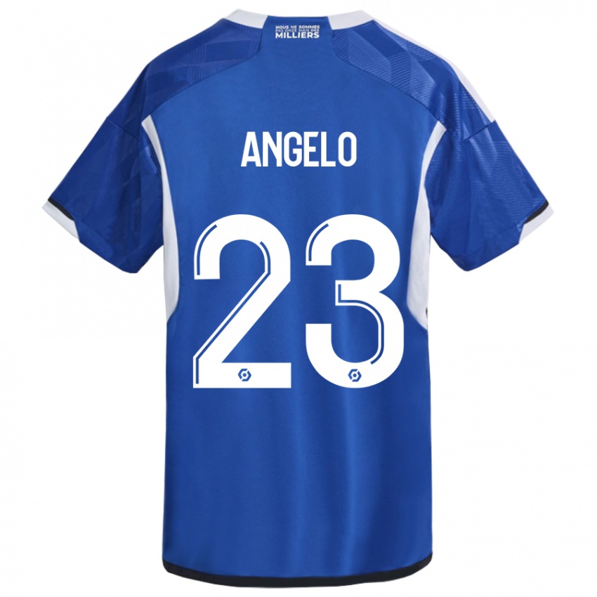 Mujer Camiseta Ângelo #23 Azul 1ª Equipación 2023/24 La Camisa