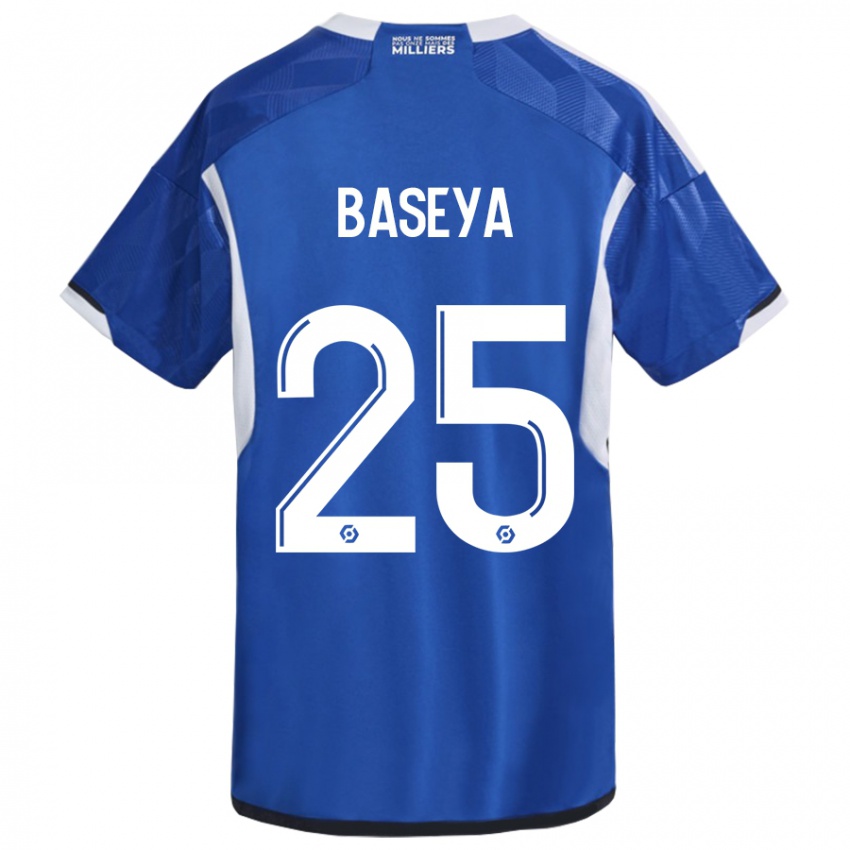 Mujer Camiseta Steven Baseya #25 Azul 1ª Equipación 2023/24 La Camisa
