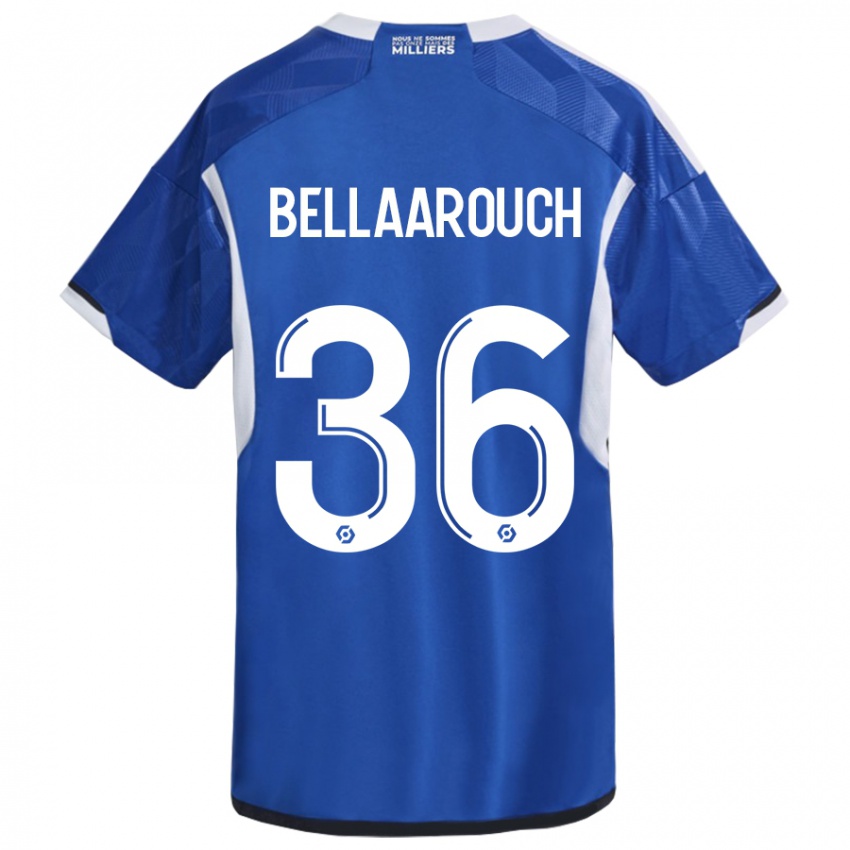 Mujer Camiseta Alaa Bellaarouch #36 Azul 1ª Equipación 2023/24 La Camisa