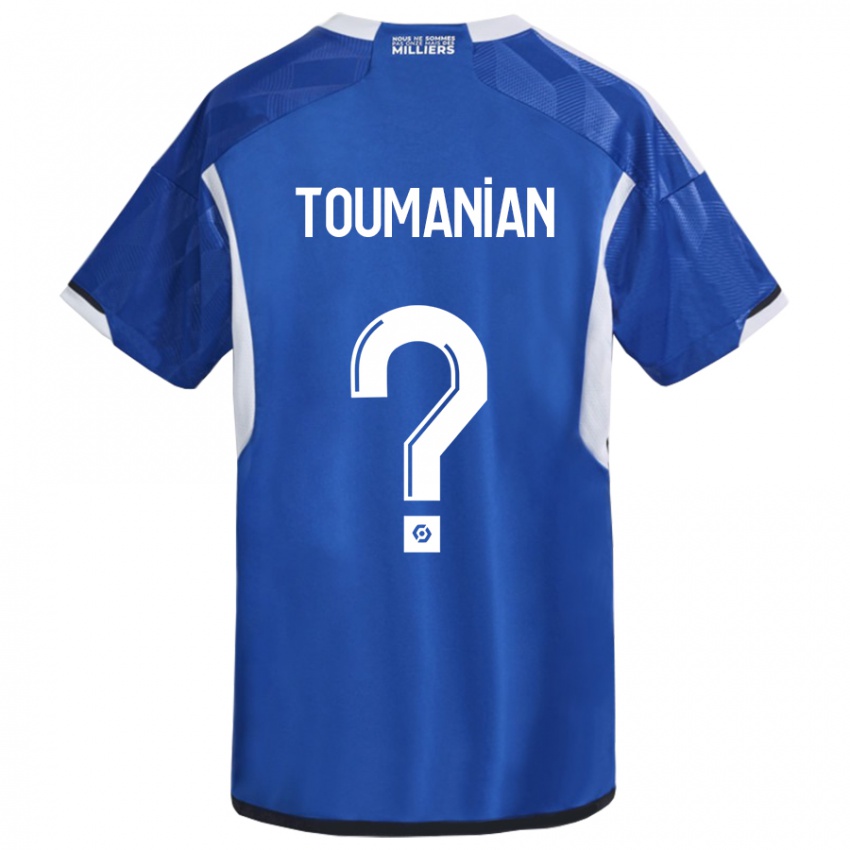 Mujer Camiseta Anthony Toumanian #0 Azul 1ª Equipación 2023/24 La Camisa