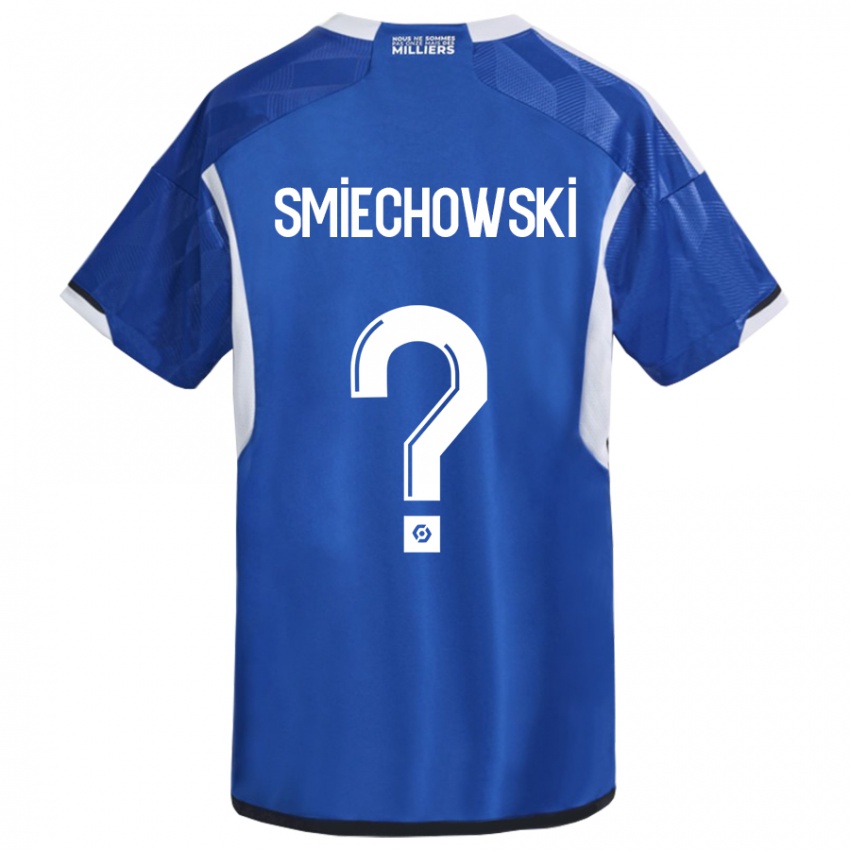 Mujer Camiseta Artur Smiechowski #0 Azul 1ª Equipación 2023/24 La Camisa