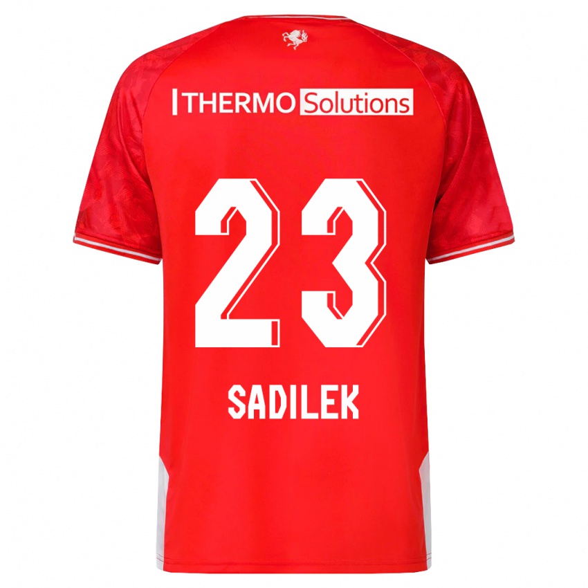 Mujer Camiseta Michal Sadilek #23 Rojo 1ª Equipación 2023/24 La Camisa