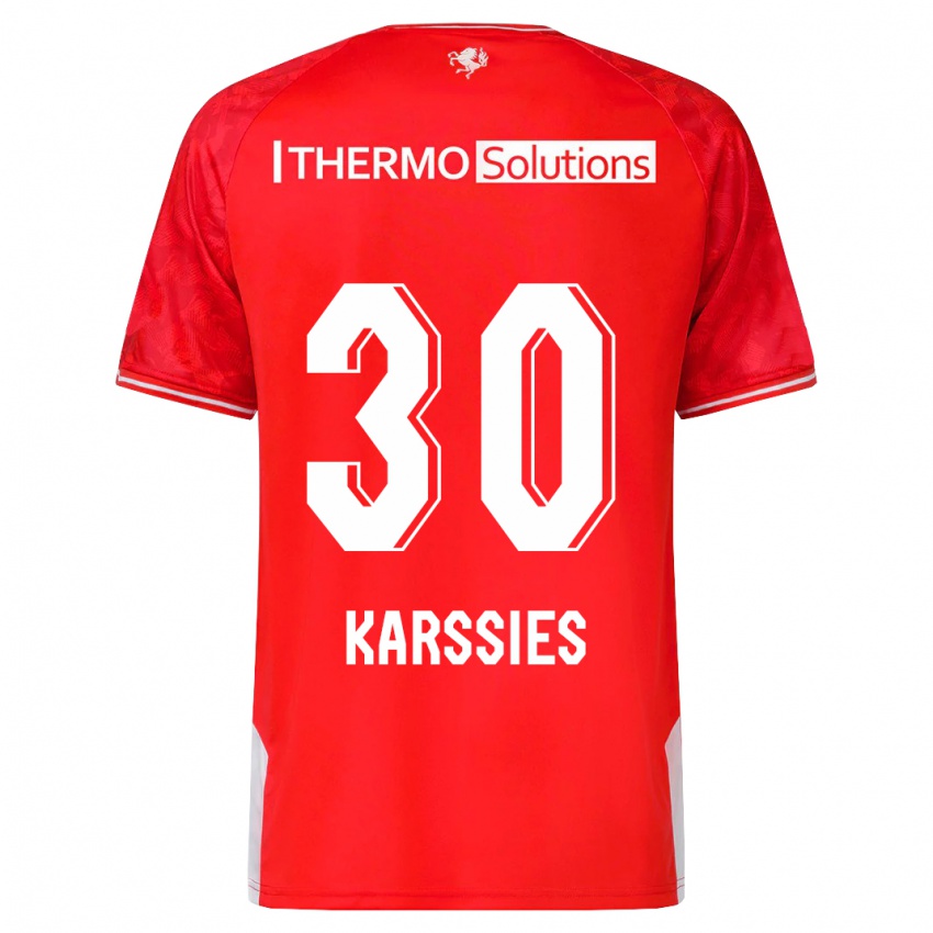Mujer Camiseta Sam Karssies #30 Rojo 1ª Equipación 2023/24 La Camisa