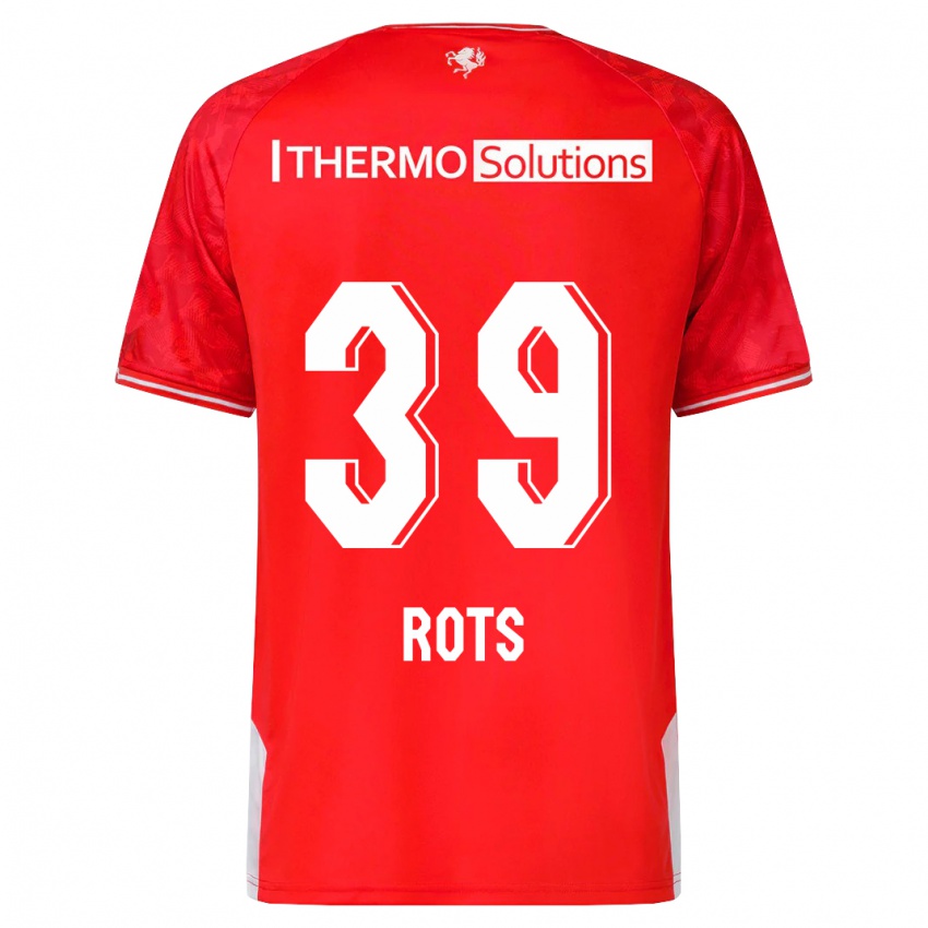Mujer Camiseta Mats Rots #39 Rojo 1ª Equipación 2023/24 La Camisa