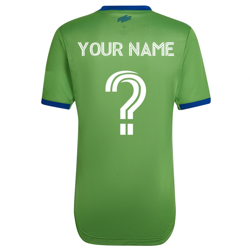 Mujer Camiseta Su Nombre #0 Verde 1ª Equipación 2023/24 La Camisa