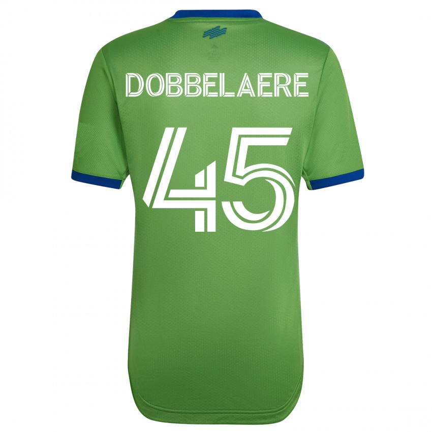 Mujer Camiseta Ethan Dobbelaere #45 Verde 1ª Equipación 2023/24 La Camisa
