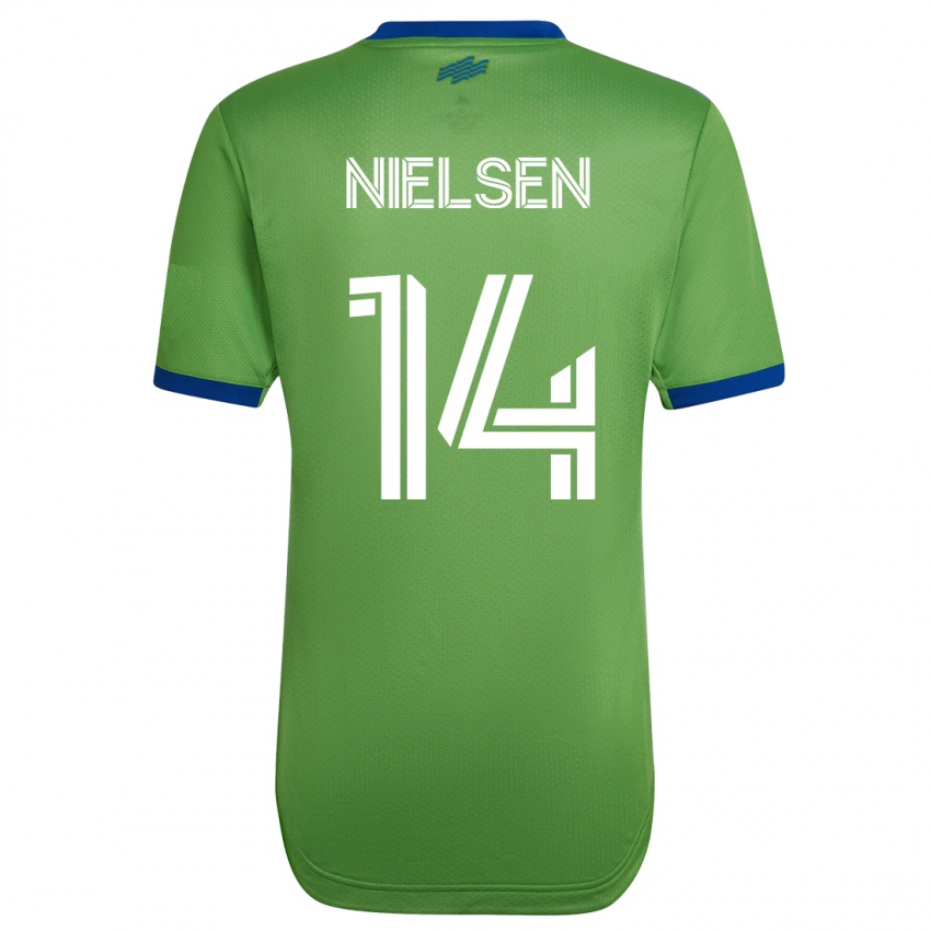 Mujer Camiseta Taylor Nielsen #14 Verde 1ª Equipación 2023/24 La Camisa