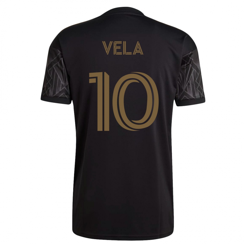 Mujer Camiseta Carlos Vela #10 Negro 1ª Equipación 2023/24 La Camisa