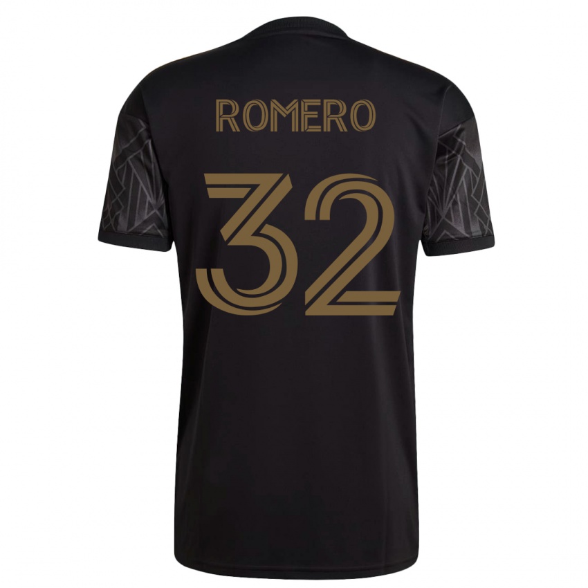 Mujer Camiseta Abraham Romero #32 Negro 1ª Equipación 2023/24 La Camisa