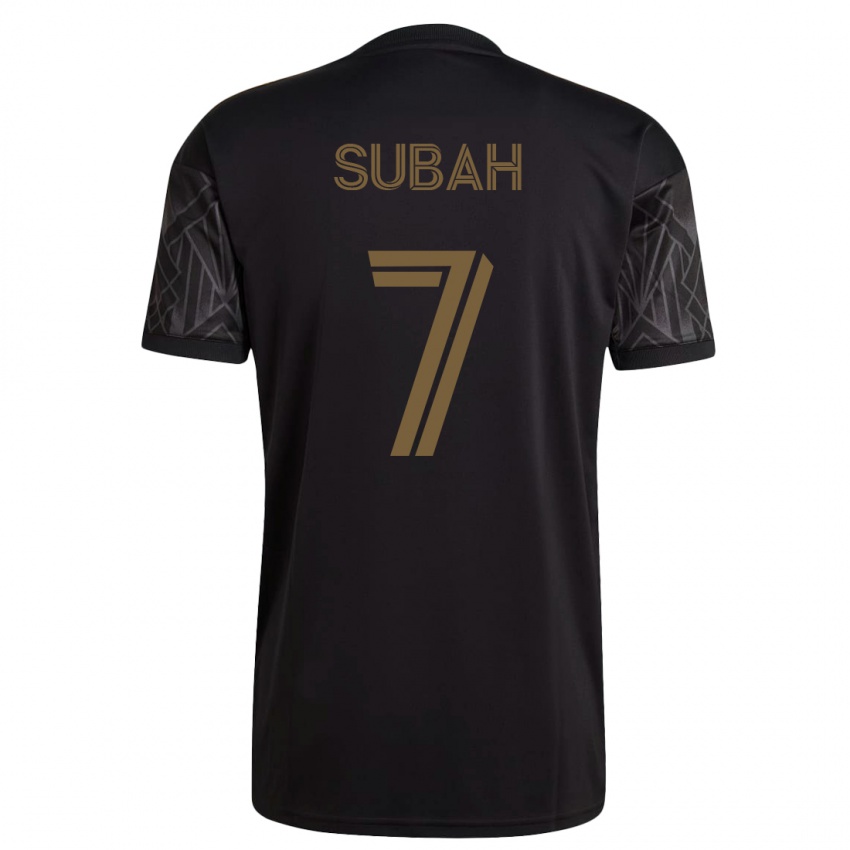 Mujer Camiseta Yekeson Subah #7 Negro 1ª Equipación 2023/24 La Camisa