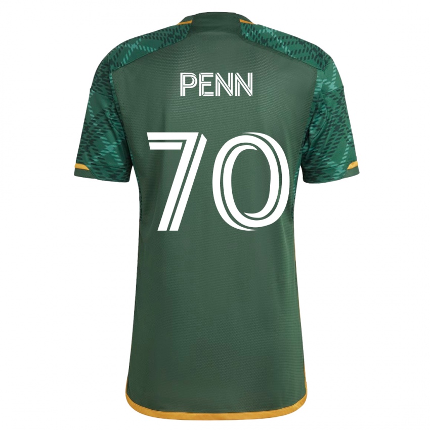 Mujer Camiseta Josh Penn #70 Verde 1ª Equipación 2023/24 La Camisa