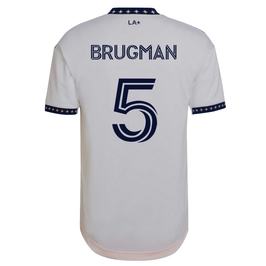 Mujer Camiseta Gastón Brugman #5 Blanco 1ª Equipación 2023/24 La Camisa