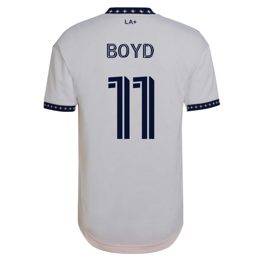 Mujer Camiseta Tyler Boyd #11 Blanco 1ª Equipación 2023/24 La Camisa