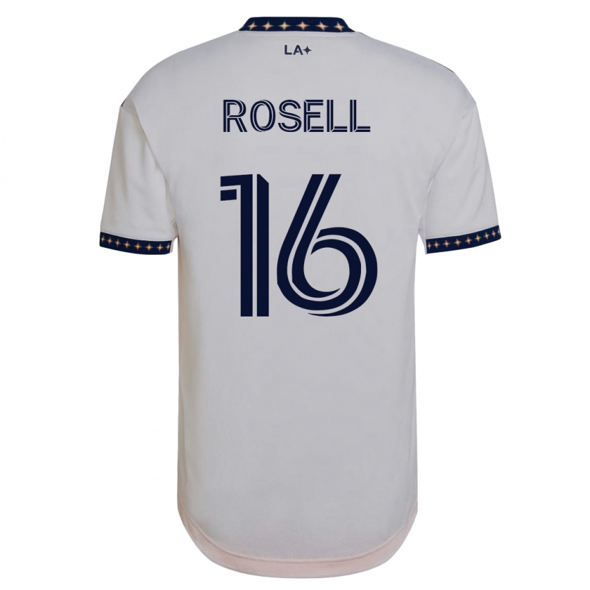 Mujer Camiseta Uri Rosell #16 Blanco 1ª Equipación 2023/24 La Camisa