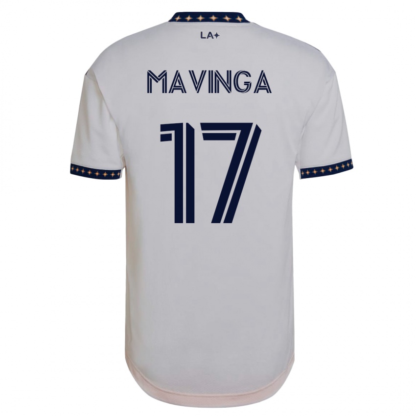 Mujer Camiseta Chris Mavinga #17 Blanco 1ª Equipación 2023/24 La Camisa