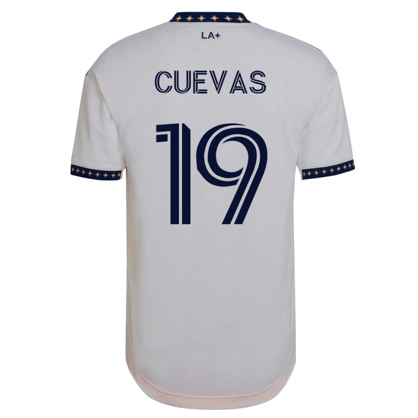 Mujer Camiseta Mauricio Cuevas #19 Blanco 1ª Equipación 2023/24 La Camisa