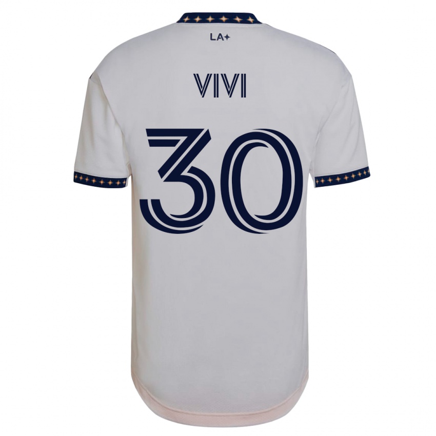 Mujer Camiseta Gino Vivi #30 Blanco 1ª Equipación 2023/24 La Camisa