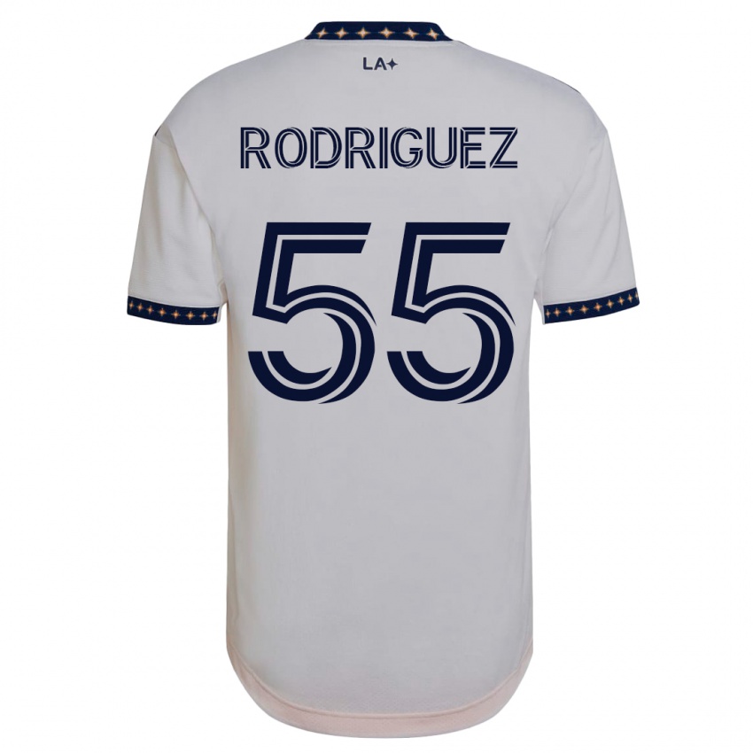 Mujer Camiseta Diego Rodriguez #55 Blanco 1ª Equipación 2023/24 La Camisa