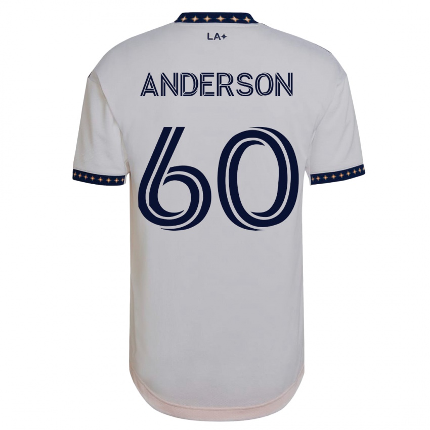 Mujer Camiseta Nolan Anderson #60 Blanco 1ª Equipación 2023/24 La Camisa