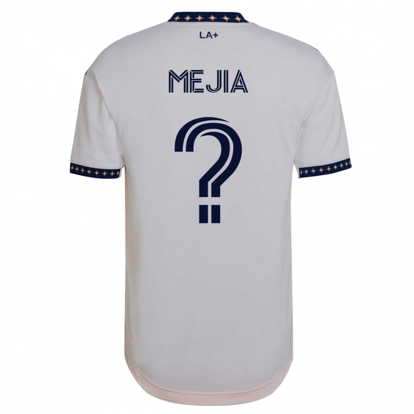 Mujer Camiseta Robert Mejia #0 Blanco 1ª Equipación 2023/24 La Camisa