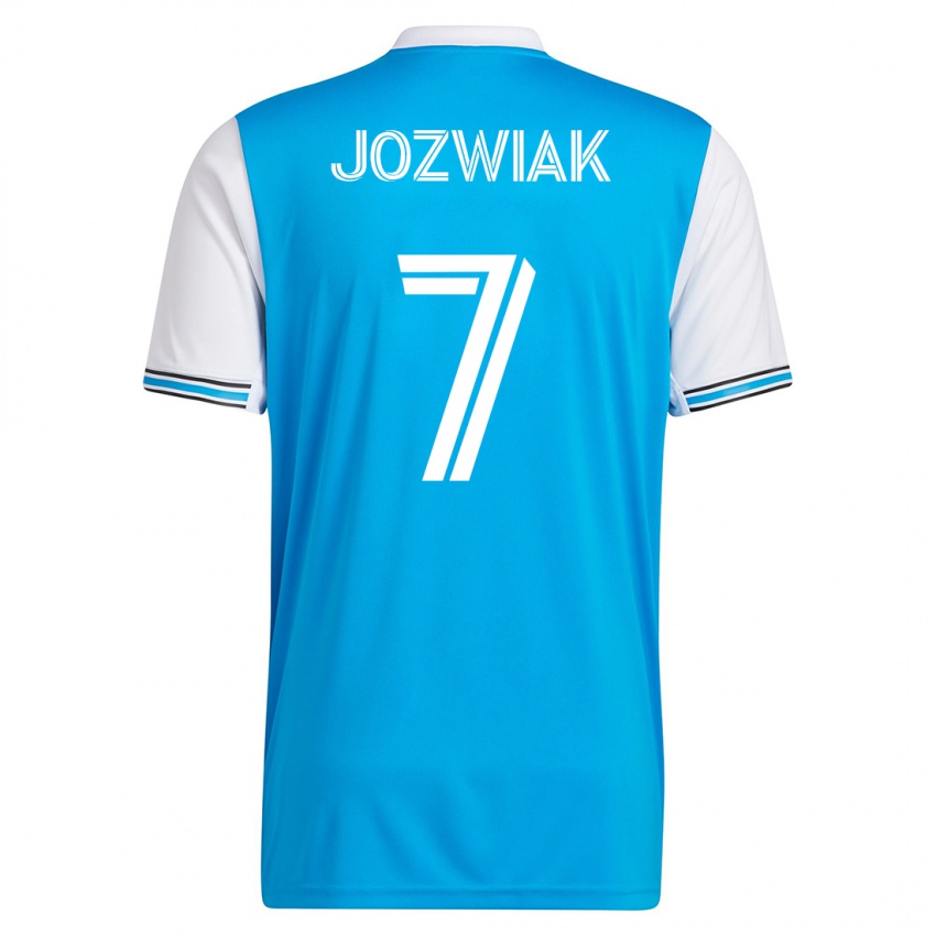 Mujer Camiseta Kamil Józwiak #7 Azul 1ª Equipación 2023/24 La Camisa